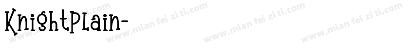 KnightPlain字体转换