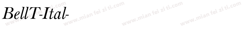 BellT-Ital字体转换
