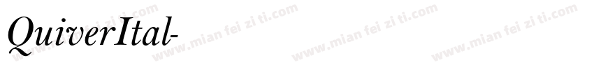 QuiverItal字体转换