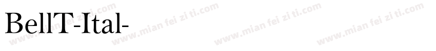 BellT-Ital字体转换