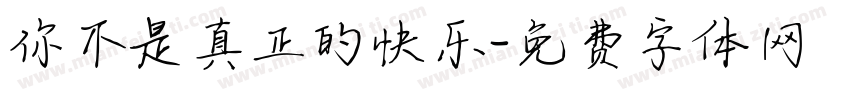 你不是真正的快乐字体转换