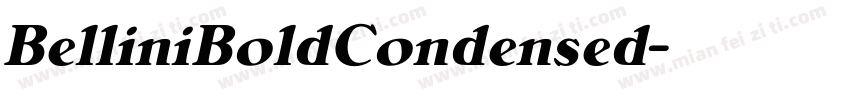 BelliniBoldCondensed字体转换