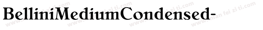 BelliniMediumCondensed字体转换