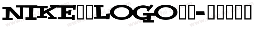 NIKE耐克logo字体字体转换