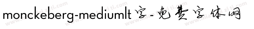 monckeberg-mediumlt字字体转换