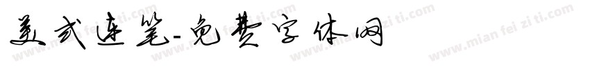 美式连笔字体转换