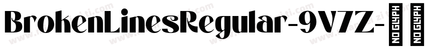 BrokenLinesRegular-9V7Z字体转换