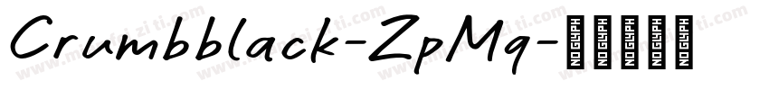 Crumbblack-ZpMq字体转换
