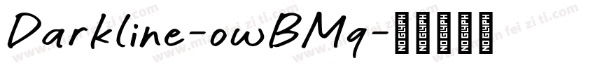 Darkline-owBMq字体转换