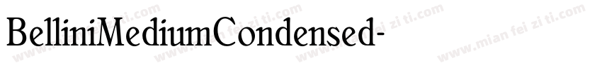 BelliniMediumCondensed字体转换