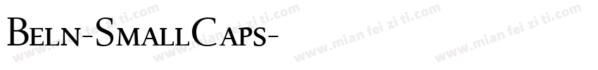 Beln-SmallCaps字体转换