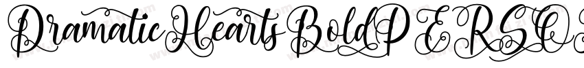 DramaticHeartsBoldPERSONAL字体转换