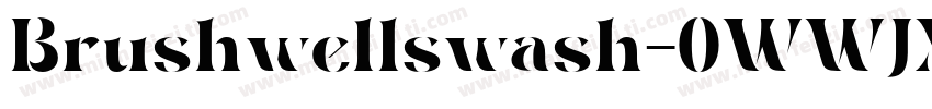 Brushwellswash-0WWJX字体转换