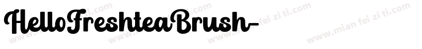 HelloFreshteaBrush字体转换