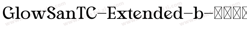 GlowSanTC-Extended-b字体转换