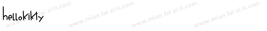 hellokikty字体转换