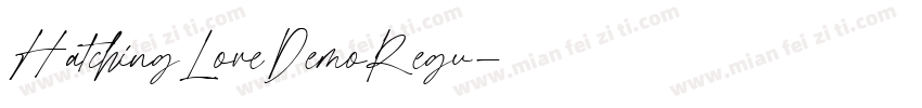 HatchingLoveDemoRegu字体转换