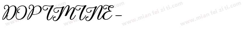 DOPIMINE字体转换