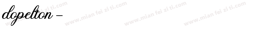 dopelton字体转换