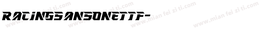 RacingSansOnettf字体转换