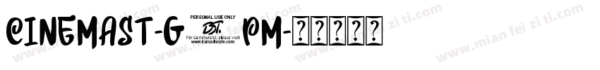 CinemaSt-G4Pm字体转换