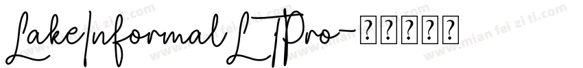 LakeInformalLTPro字体转换
