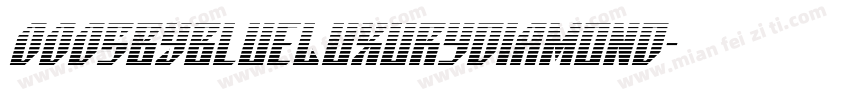 0005BYBlueLuxuryDiamond字体转换