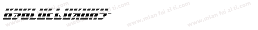 BYBlueLuxury字体转换