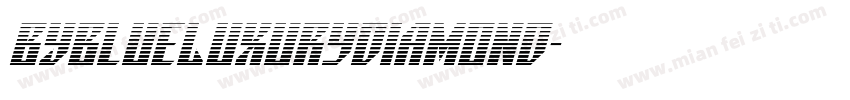 BYBlueLuxuryDiamond字体转换