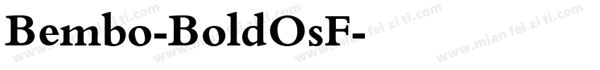 Bembo-BoldOsF字体转换