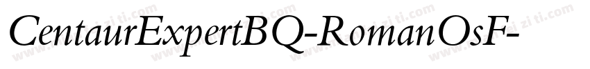 CentaurExpertBQ-RomanOsF字体转换