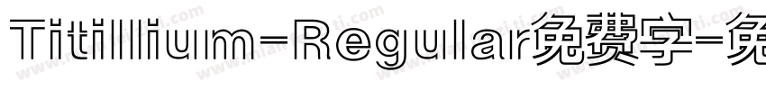Titillium-Regular免费字字体转换