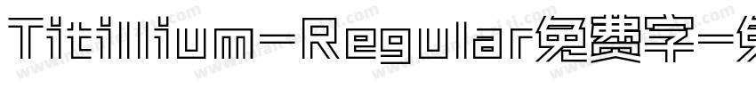 Titillium-Regular免费字字体转换