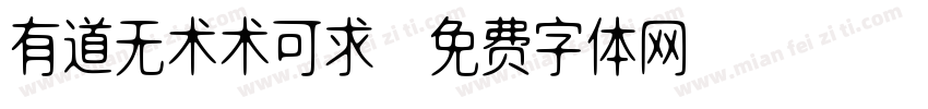 有道无术术可求字体转换