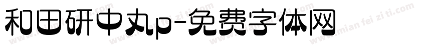 和田研中丸p字体转换