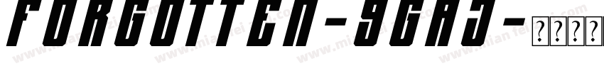 Forgotten-9gAj字体转换