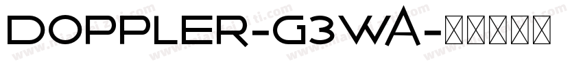 Doppler-G3WA字体转换