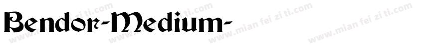 Bendor-Medium字体转换