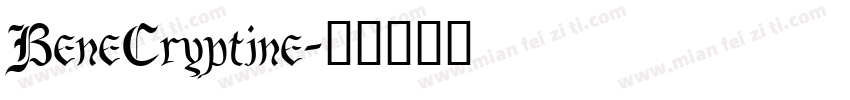 BeneCryptine字体转换