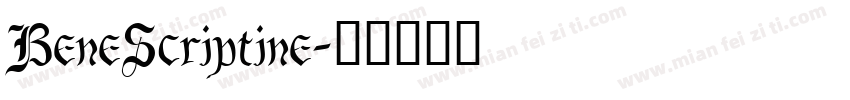 BeneScriptine字体转换