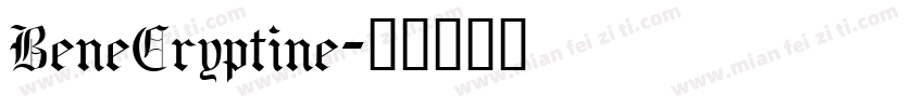 BeneCryptine字体转换