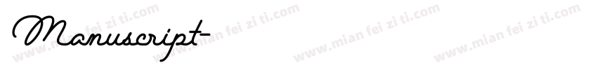 Manuscript字体转换