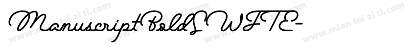 ManuscriptBoldSWFTE字体转换