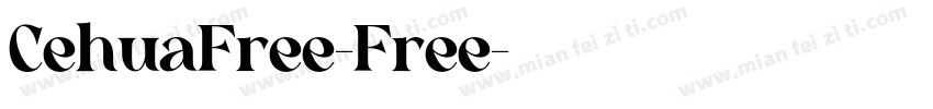 CehuaFree-Free字体转换