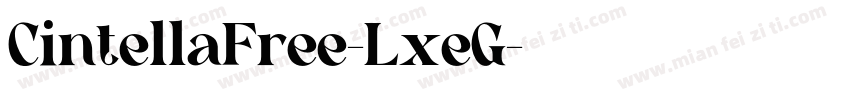 CintellaFree-LxeG字体转换