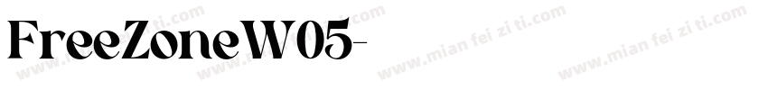FreeZoneW05字体转换