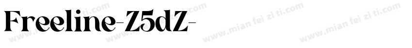 Freeline-Z5dZ字体转换