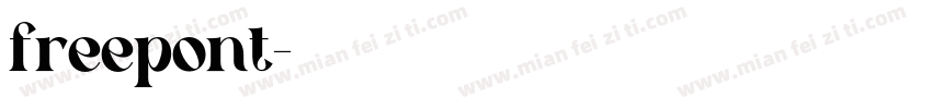 freepont字体转换
