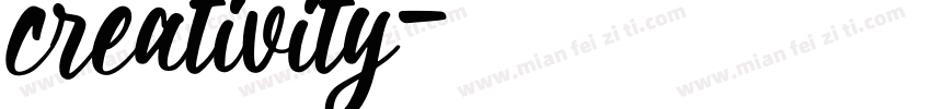 creativity字体转换