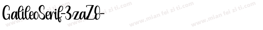 GalileoSerif-3zaZ8字体转换